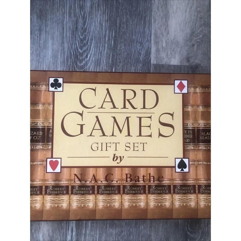 Card Games Gift Set by N. A. C. Bathe Book & New C